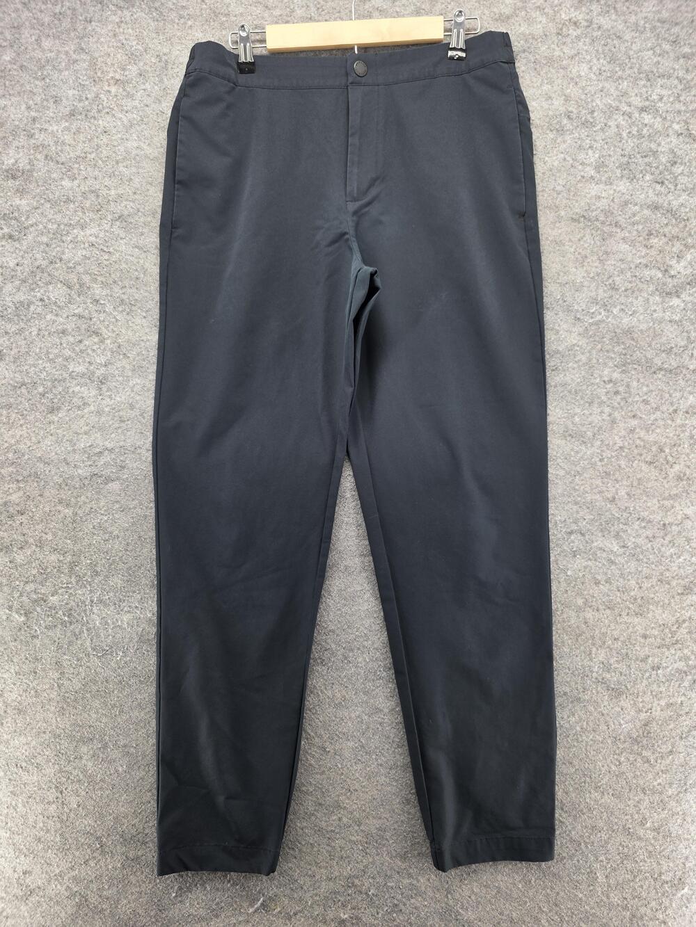 Banana Republic Pants Mens 34x32 Black Jogger Microfiber Elastic Waist Cuffed